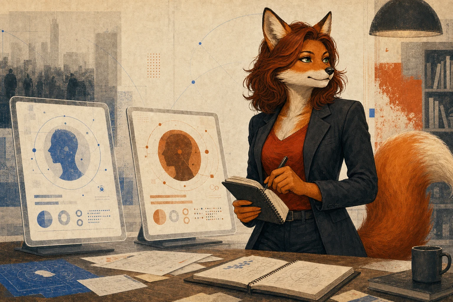 Ember comparing two AI companion products at the review desk