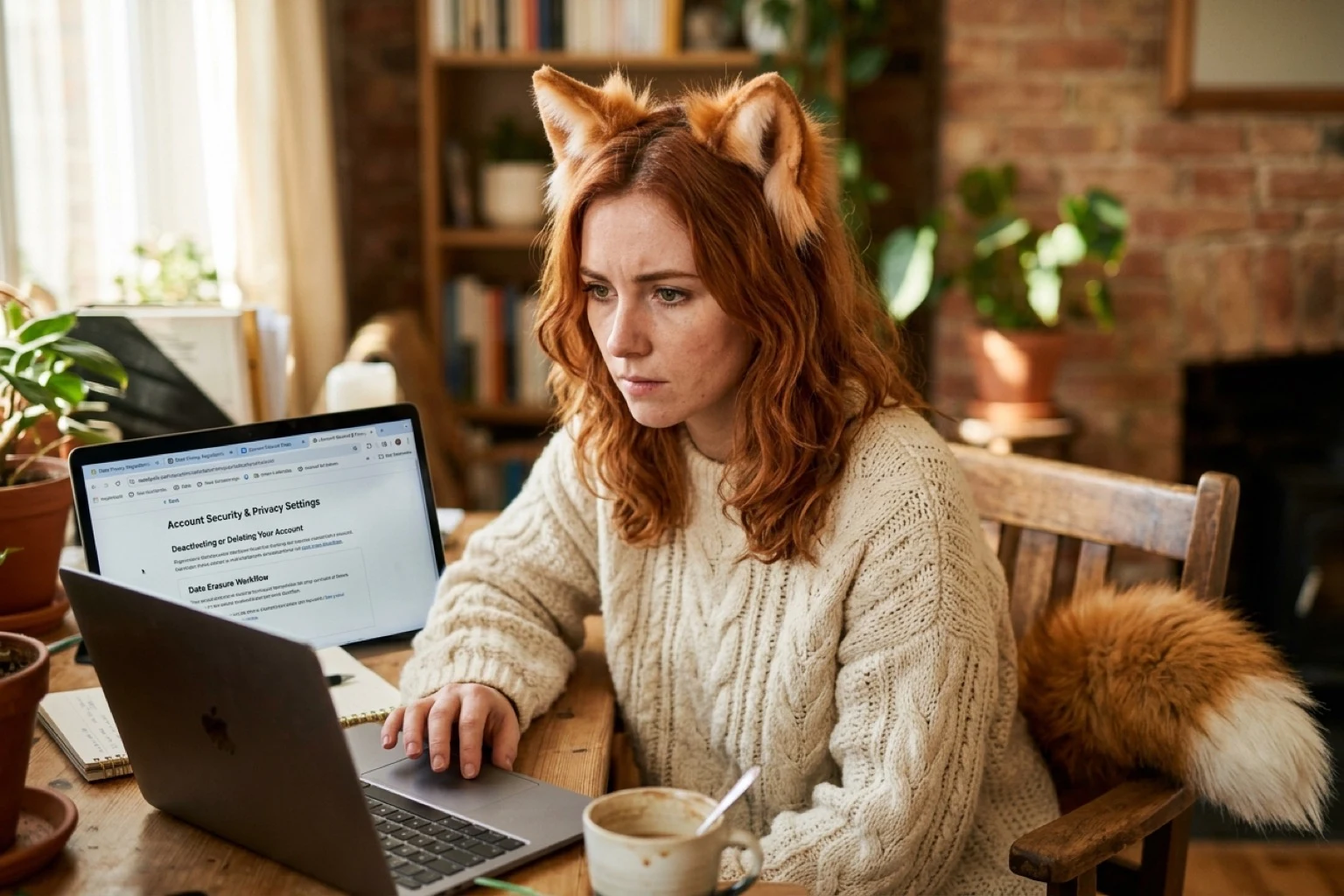 Real Ember checking account deletion steps and data erasure confirmation workflows on laptop