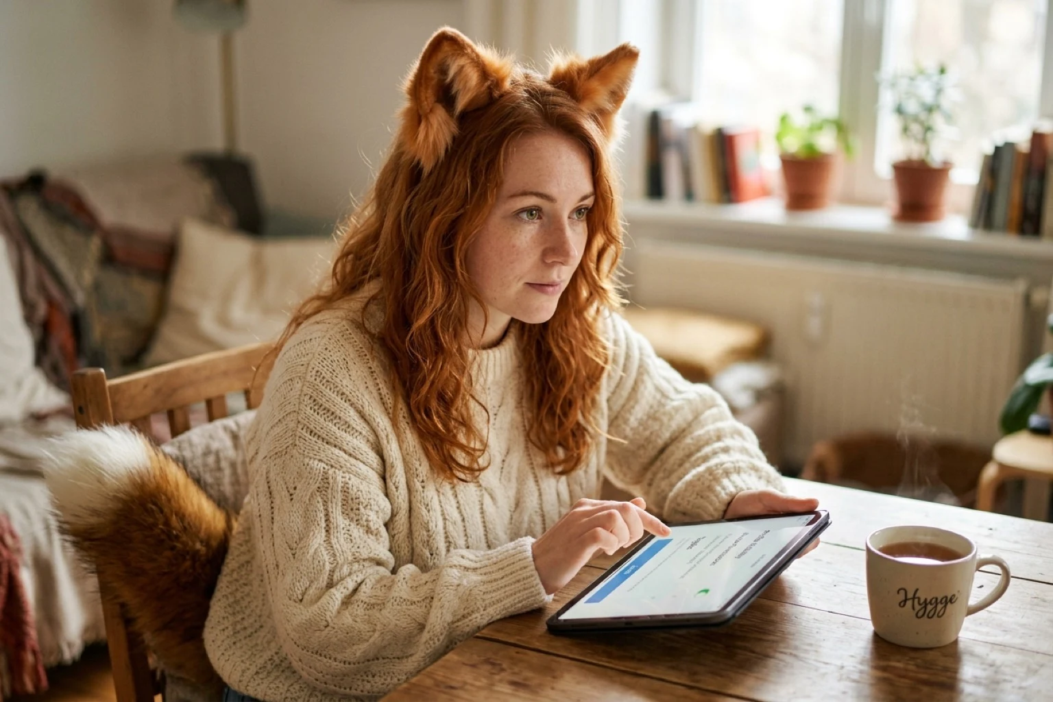 Real Ember adjusting profile visibility privacy toggles and avatar public sharing permissions on tablet
