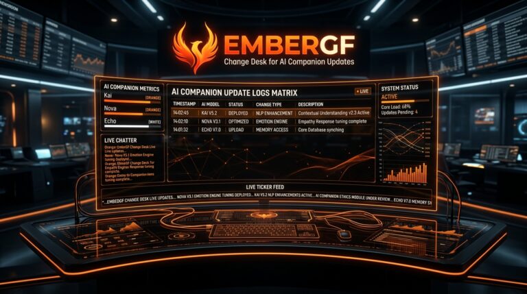 Editorial image for EmberGF Opens a Change Desk for AI Companion Updates