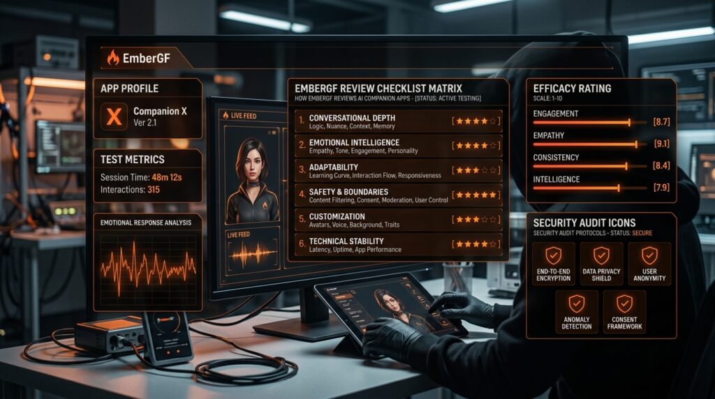 Editorial image for How EmberGF Reviews AI Companion Apps