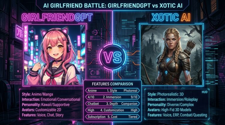 Editorial image for GirlfriendGPT vs Xotic AI: Characters, Privacy and Cost