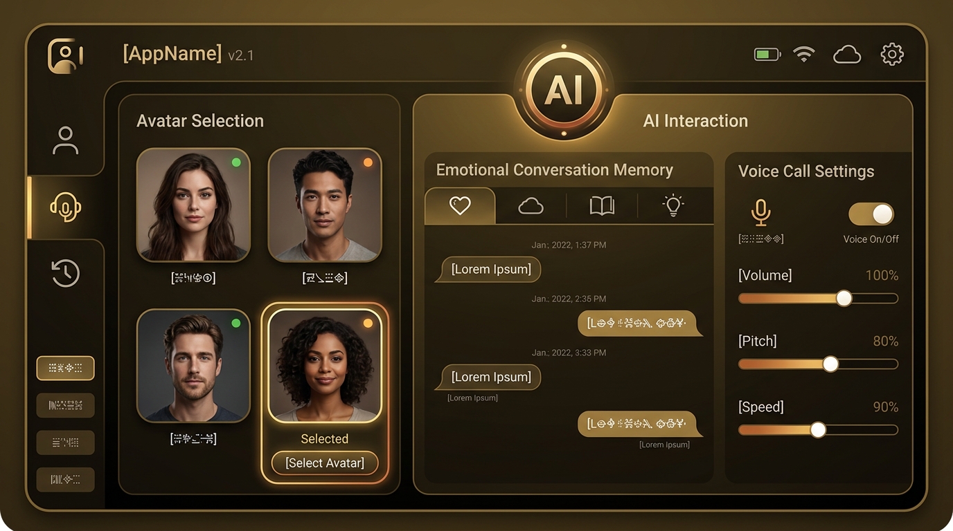 Secrets.ai Photorealistic Avatar Generator and Voice Call Interface
