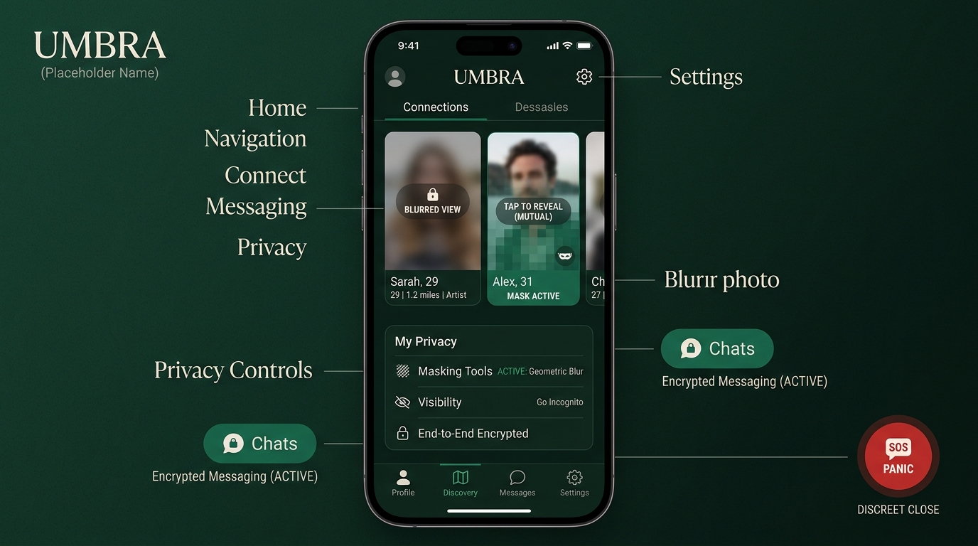 Victoria Milan Anonymous Photo Blur and Panic Button Features