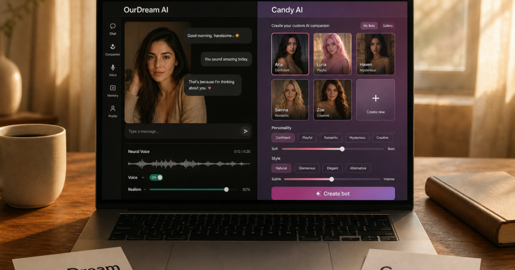 OurDream AI vs Candy AI (2026): which companion actually holds up