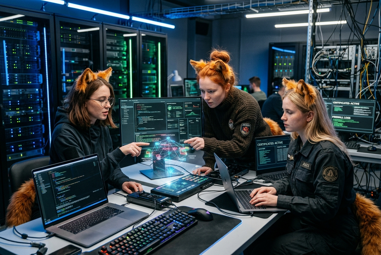 Team Fox Girls conducting the 2026 AI companion privacy and encryption index…