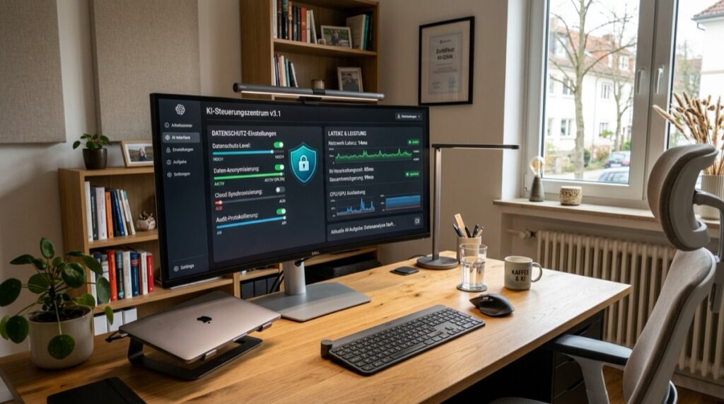 Kupid AI Test und Erfahrungen Dashboard mit Datenschutzeinstellungen und Leistungsanzeigen
