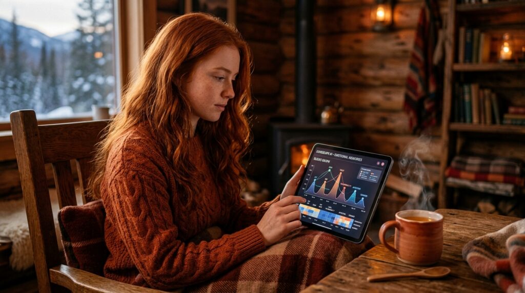 Ember examining Lovescape AI companion emotional memory graphs and prompt responsiveness